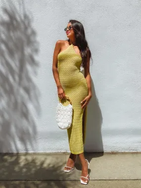 Missed Flights Crochet Midi Dress - Final Sale