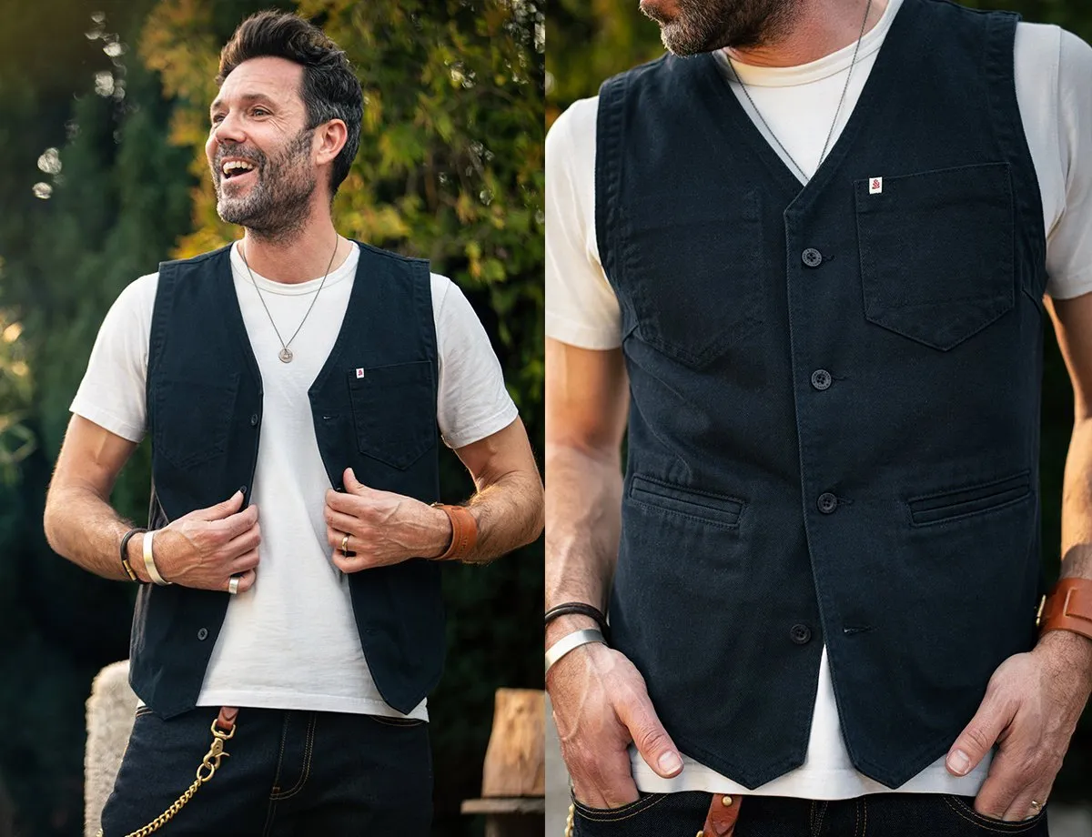 Navy Lincoln Waistcoat / Vest