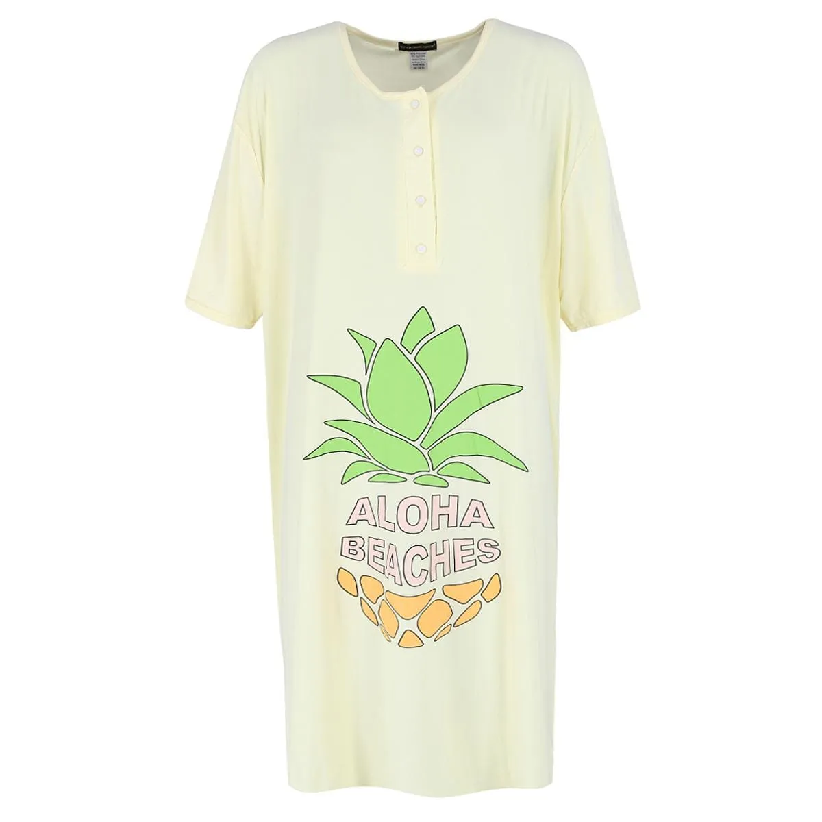 Not a Morning Person Women's Aloha Beaches Short Sleeve Night Shirt