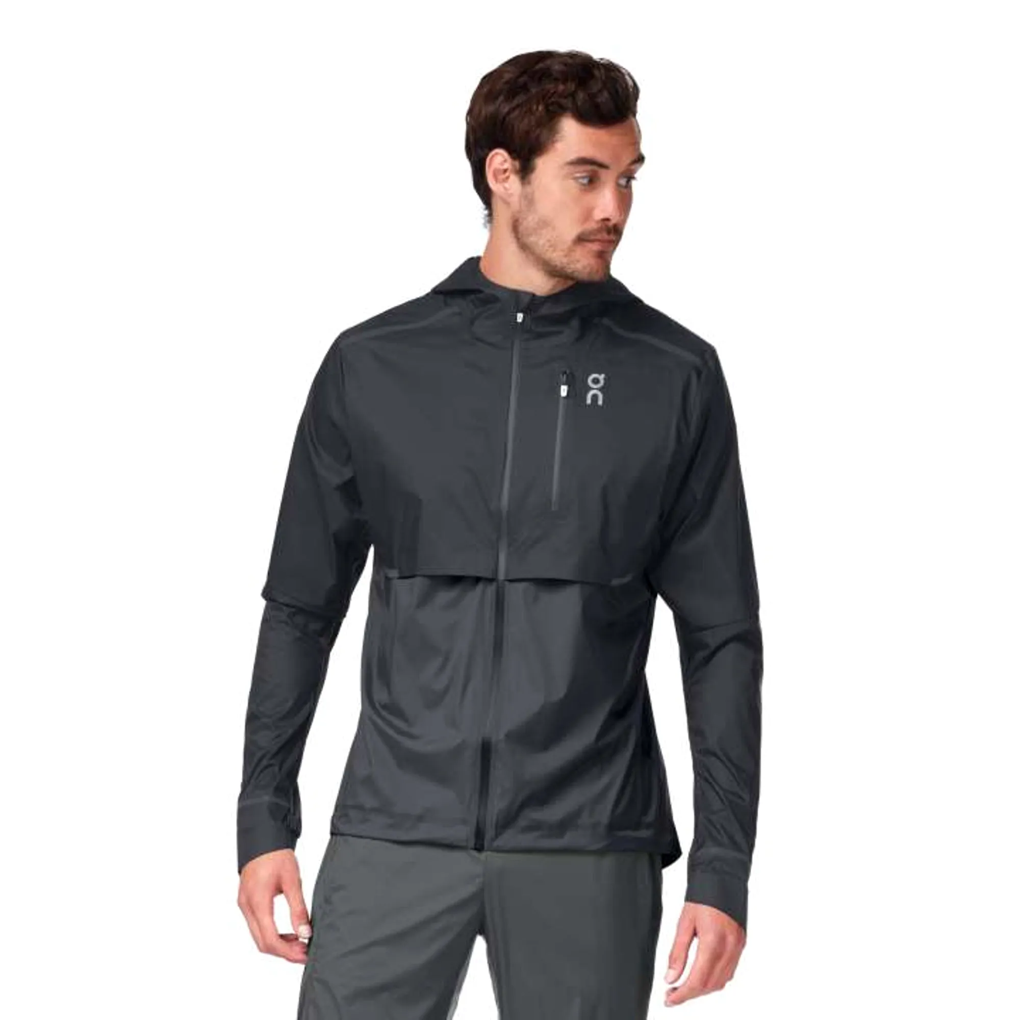 ON RUNNING MENS WEATHER JACKET ATHLETIC FIT