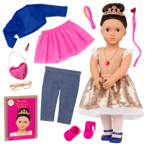 Our Generation 18 Inch(45cm) Deluxe Doll & Accessories Gift Set Amora "Full Of Love"