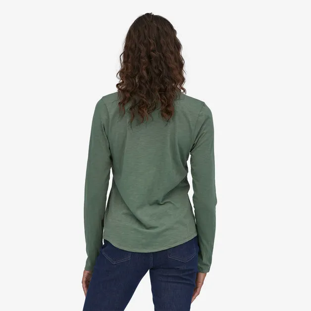 Patagonia W's Mainstay Henley L/S Shirt-Hemlock Green