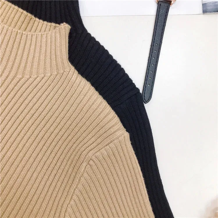 Pre Order:  Vintage Turtleneck Knitted Hollow-Out Sweaters