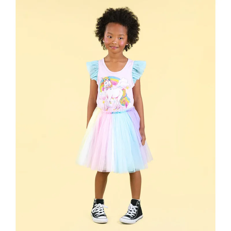 Rock Your Kid Unicorn Rrainbow Singlet Circus Dress