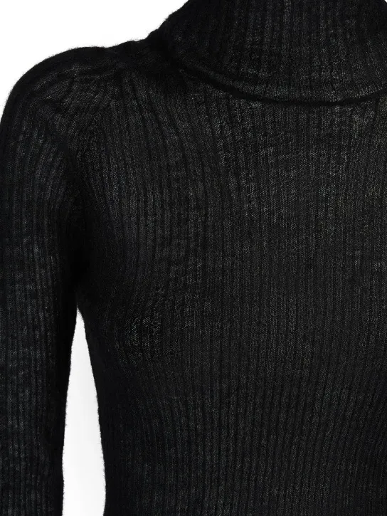 Saint Laurent   Mohair blend turtleneck sweater 