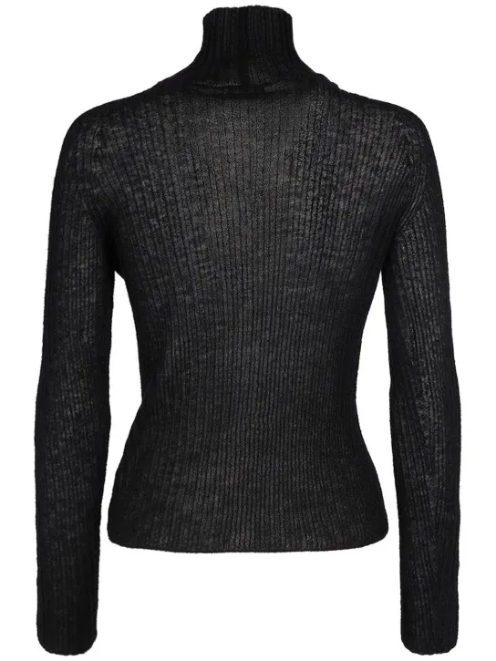 Saint Laurent   Mohair blend turtleneck sweater 