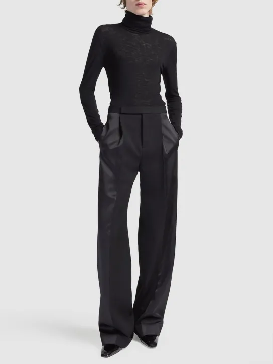 Saint Laurent   Stretch wool turtleneck 