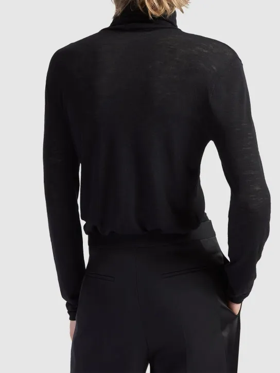 Saint Laurent   Stretch wool turtleneck 