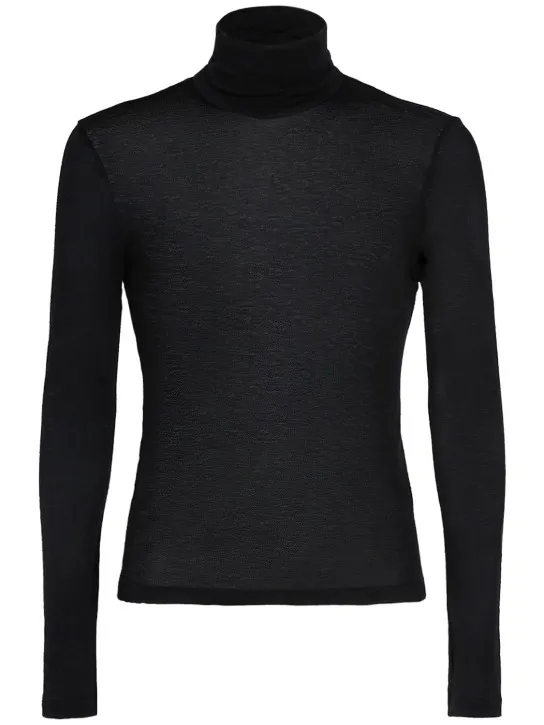 Saint Laurent   Stretch wool turtleneck 