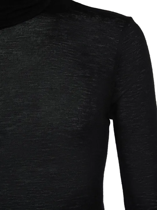 Saint Laurent   Stretch wool turtleneck 