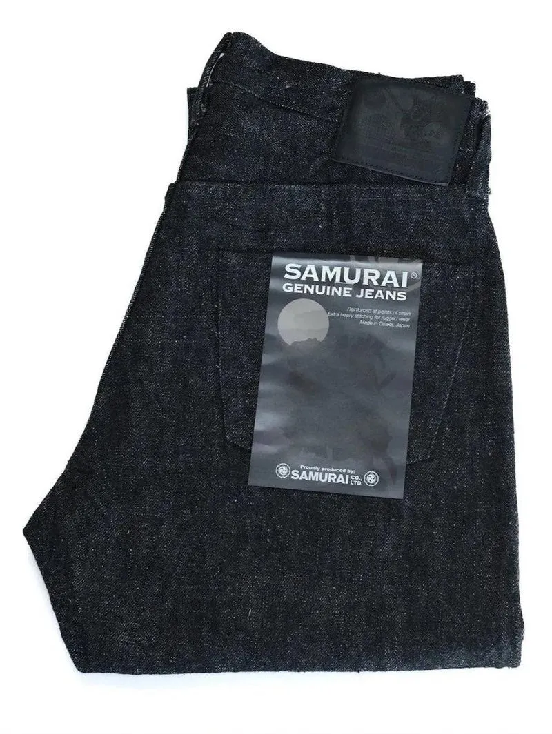 Samurai Jeans S211BK Koku Benkei Black relaxed Taper Denim