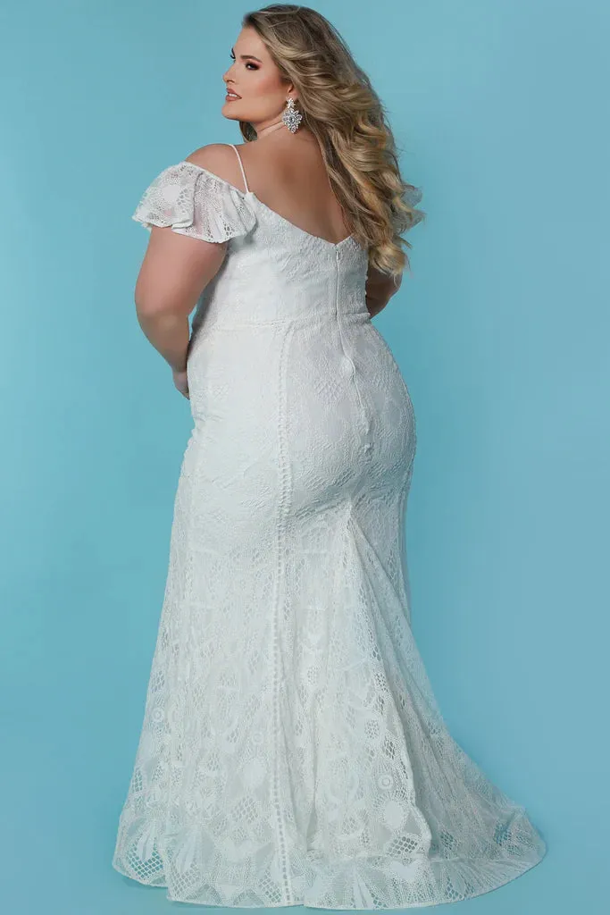 Sydneys Closet SC5297 Celeste Bridal Dress With Removable Straps