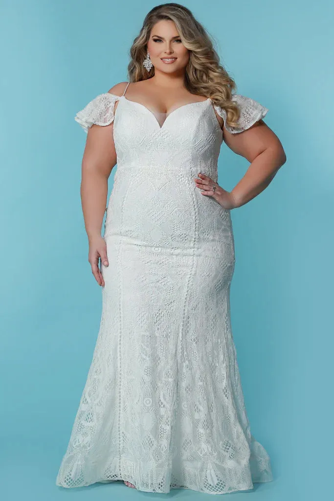 Sydneys Closet SC5297 Celeste Bridal Dress With Removable Straps