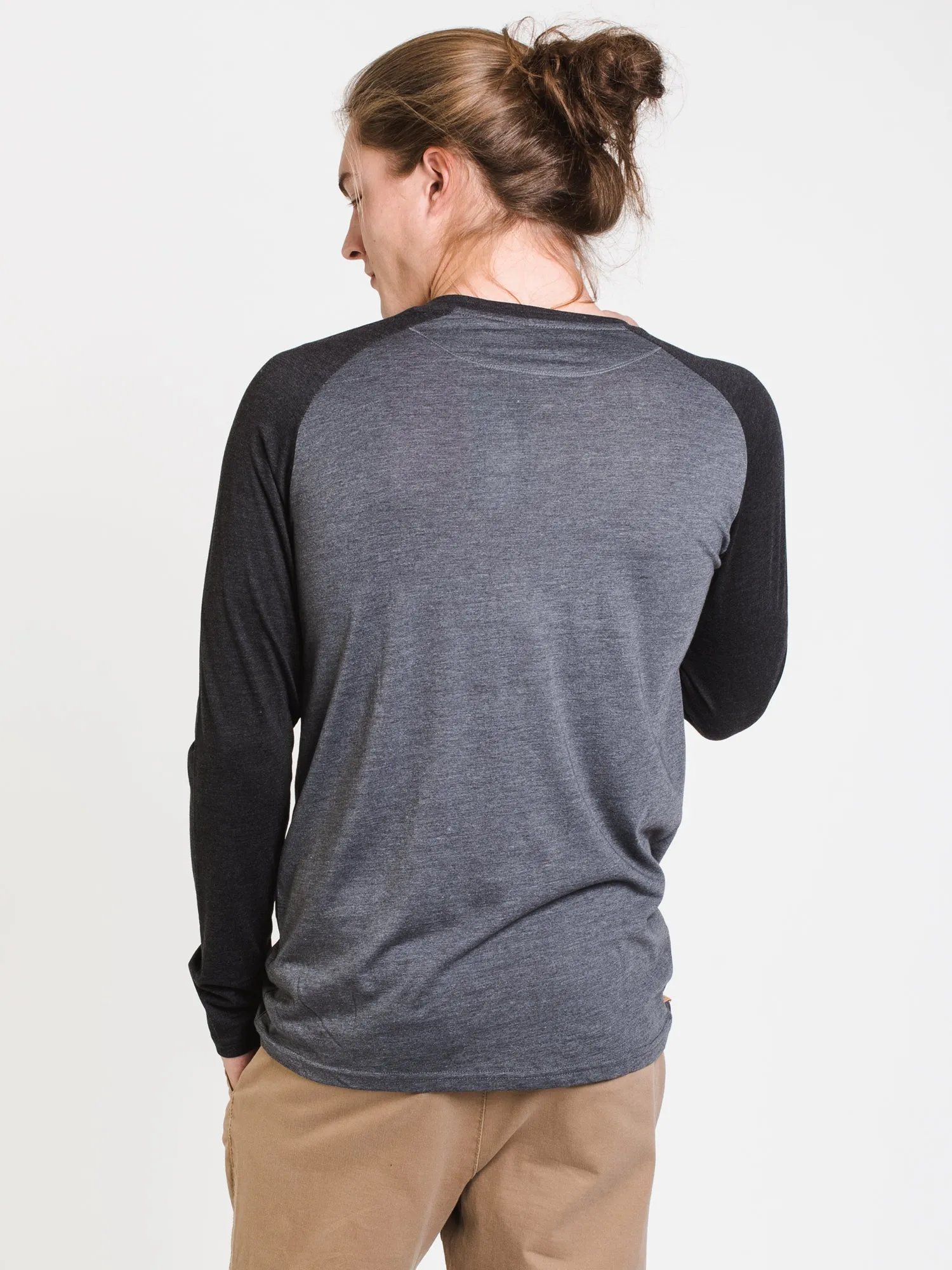 TENTREE HENLEY CLASSIC LONG SLEEVE T-SHIRT  - CLEARANCE