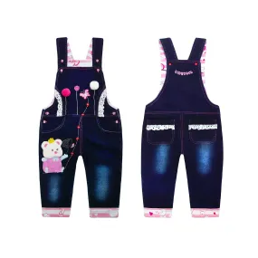 Toddler Jeans Overalls 3D Cartoon Cute Shortalls