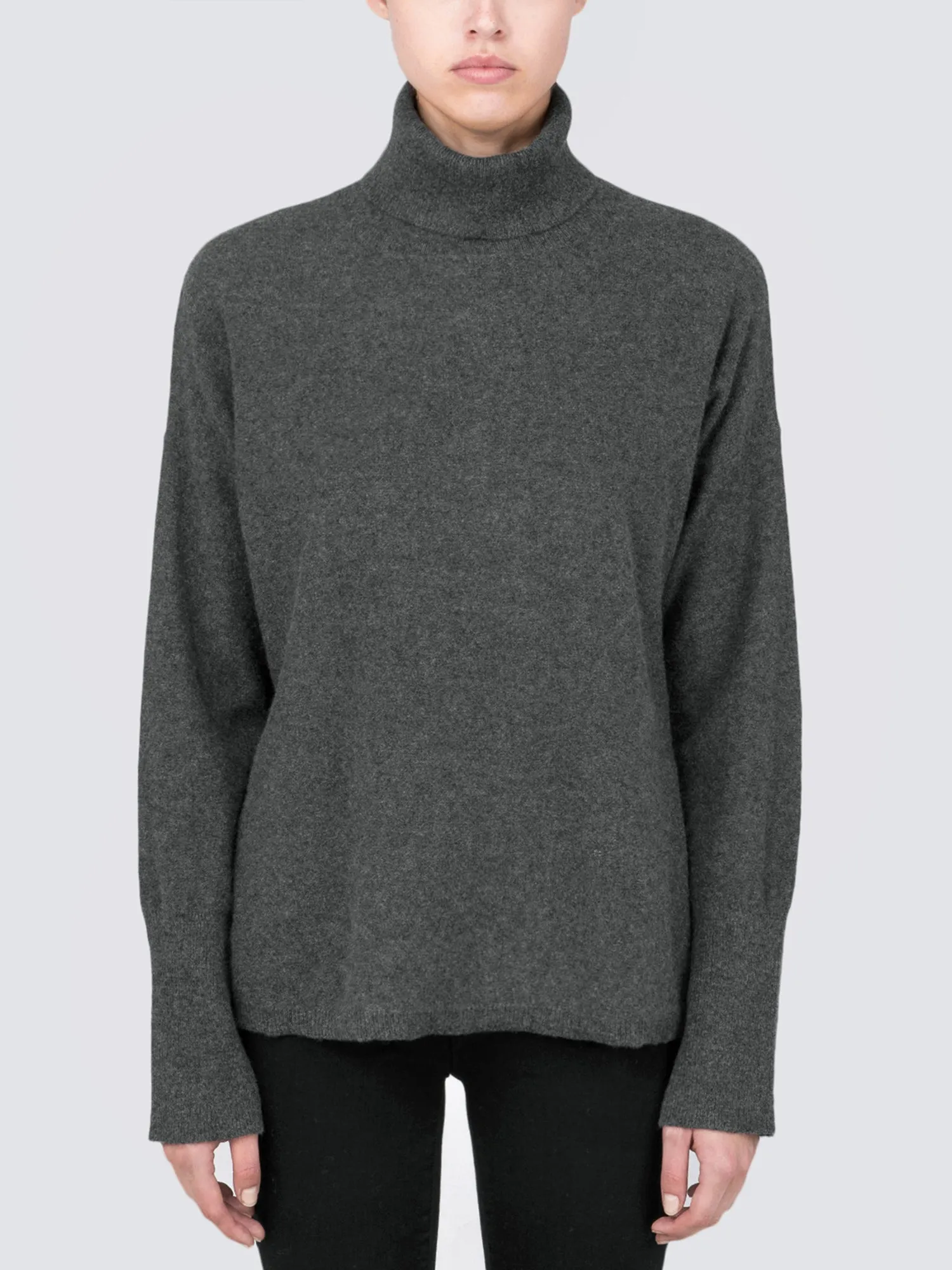 Turtleneck Loosefit Tunic_Graphite