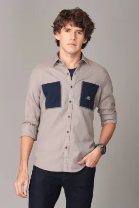 Unique Grey Full Sleeve Shirt