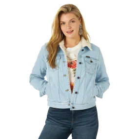 Women’s Wrangler Retro® Sherpa Lined Western Denim Jacket 112317322