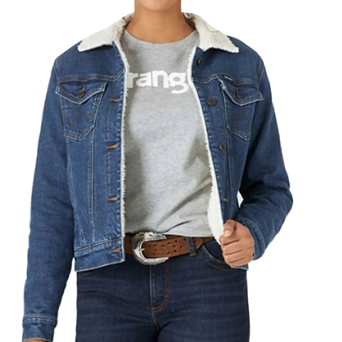 Wrangler Women's Retro® Sherpa Lined Western Denim Jacket LWJ320D