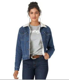 Wrangler Women's Retro® Sherpa Lined Western Denim Jacket LWJ320D